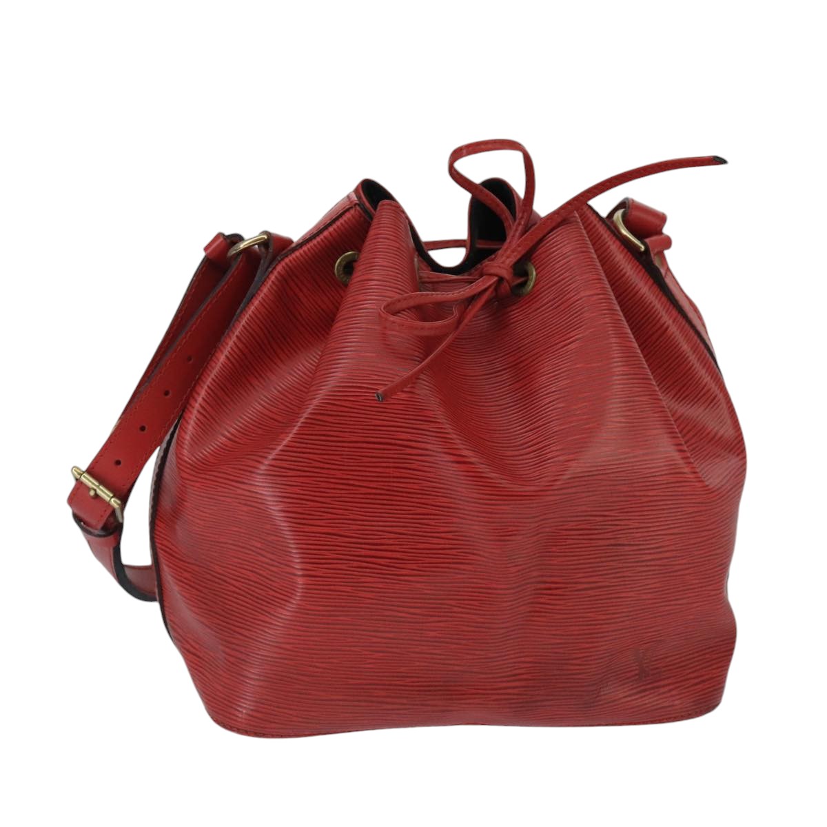 Louis Vuitton Noe Red Leather Shoulder Bag