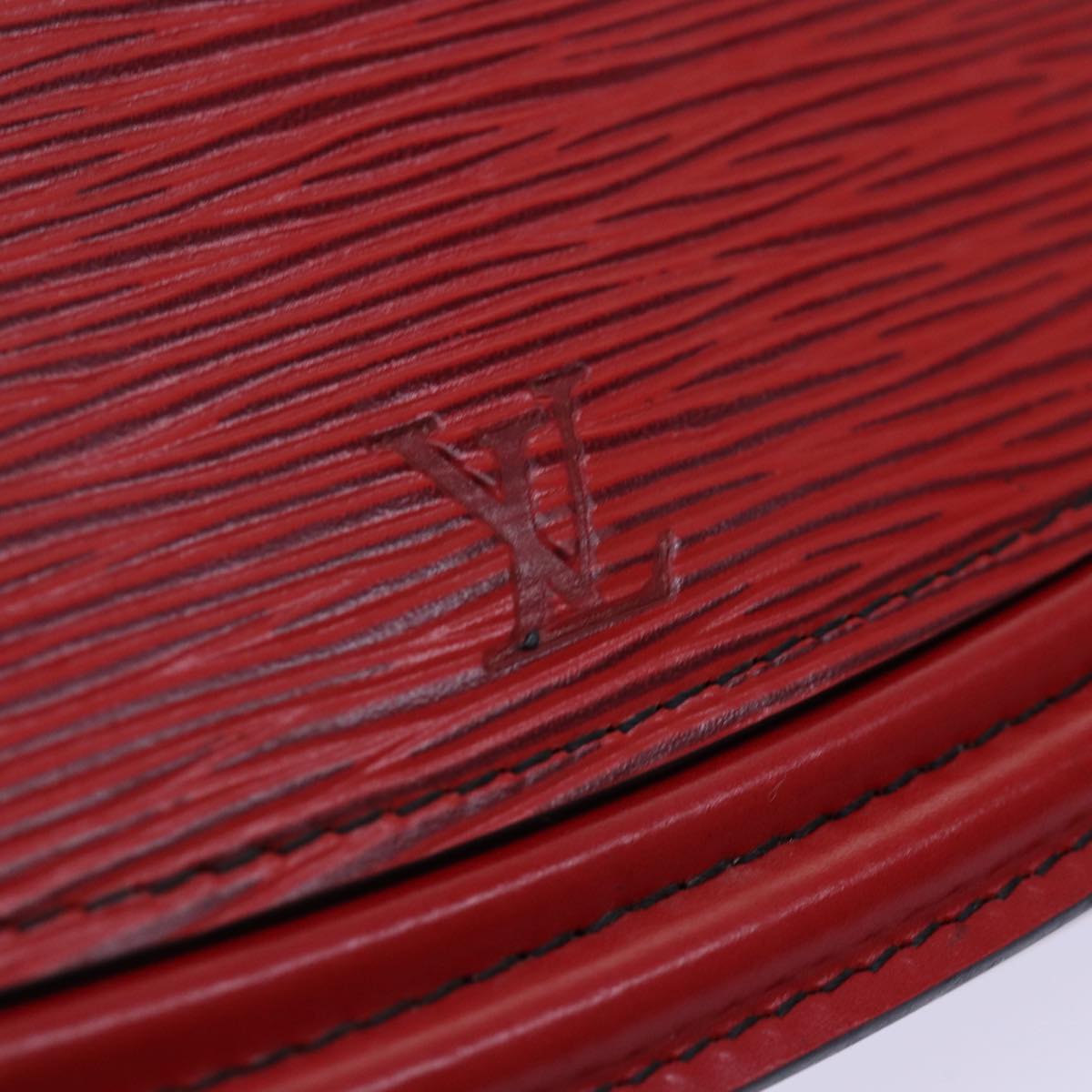 Louis Vuitton Tilsitt Red Leather Clutch Bag