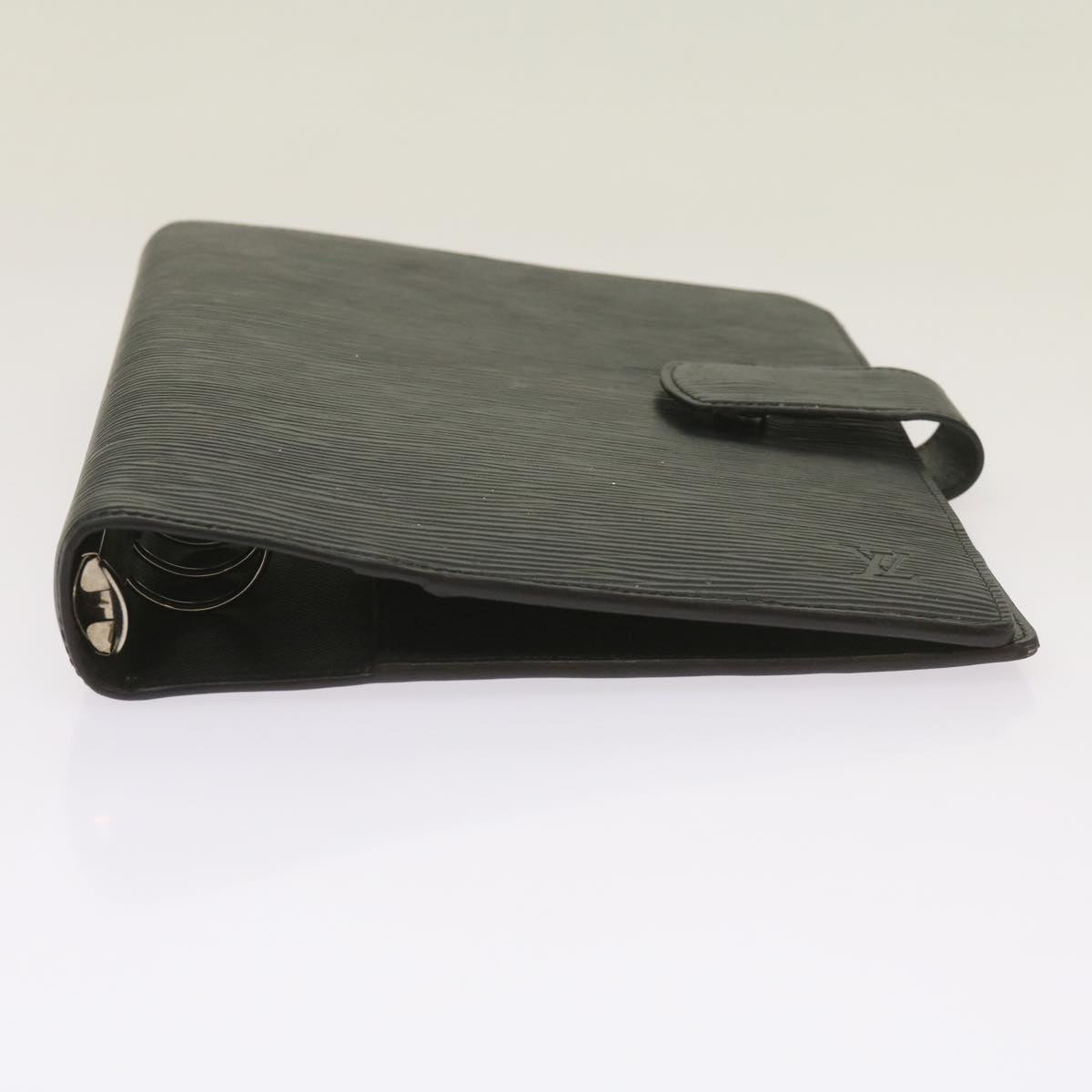 Louis Vuitton Agenda Cover Black Leather Wallet