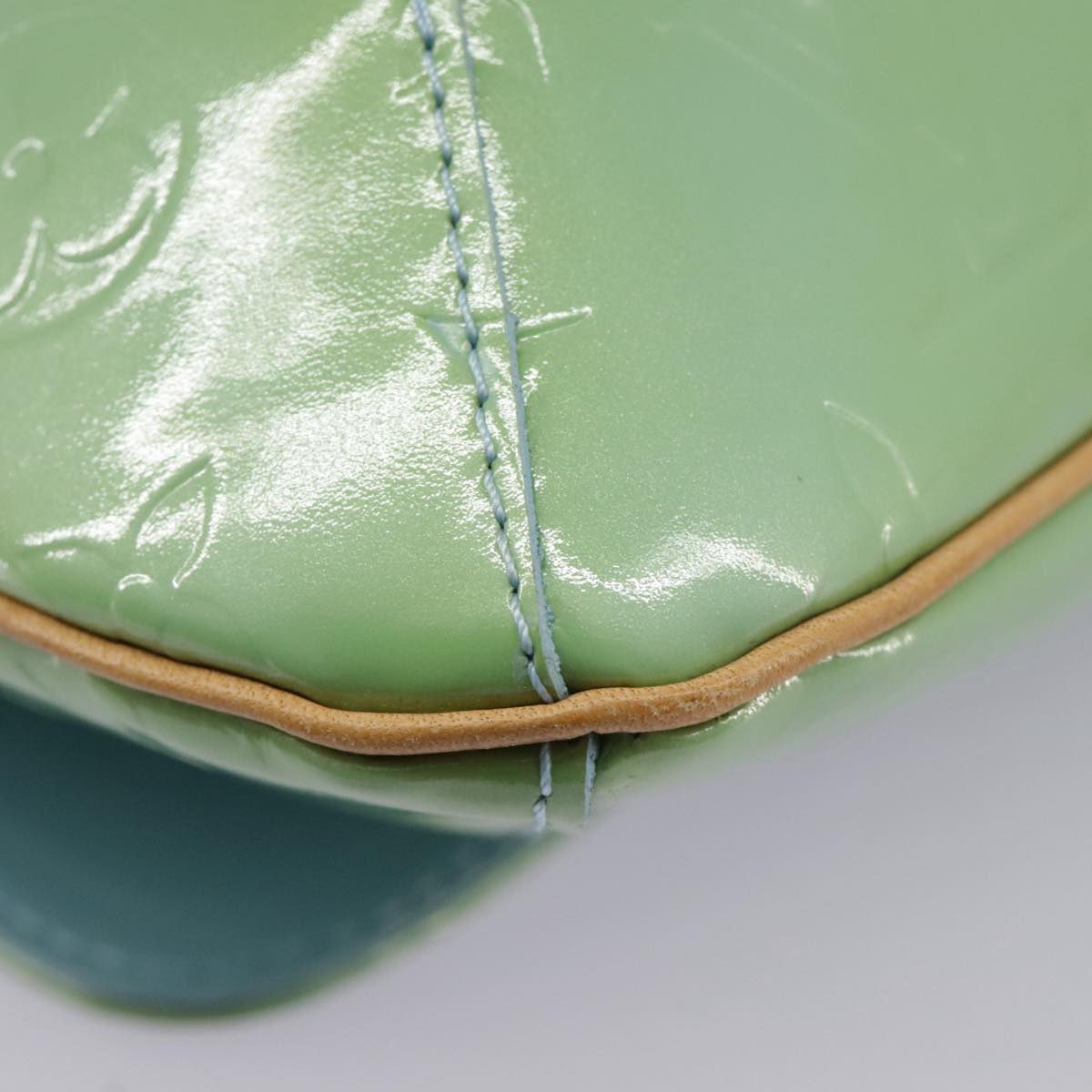 Louis Vuitton Thompson Street Green Patent Leather Shoulder Bag