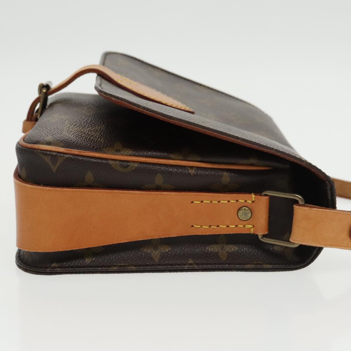 Louis Vuitton Cartouchiere Brown Canvas Shoulder Bag