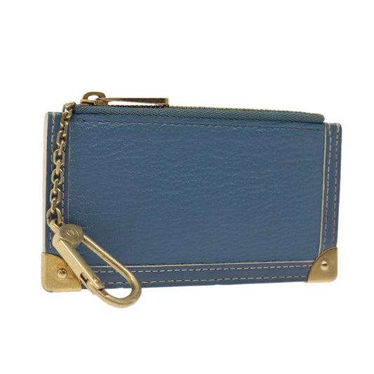 Louis Vuitton Suhali Blue Leather Wallet  ()
