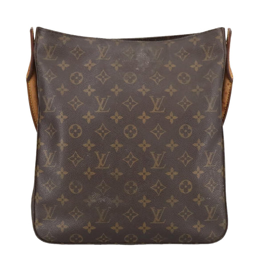 Louis Vuitton Looping Gm Brown Canvas Shoulder Bag