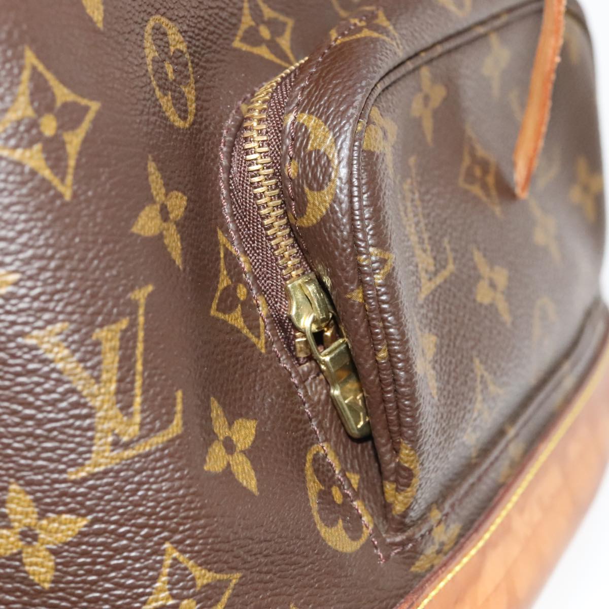 Louis Vuitton Montsouris Mm Brown Canvas Backpack Bag