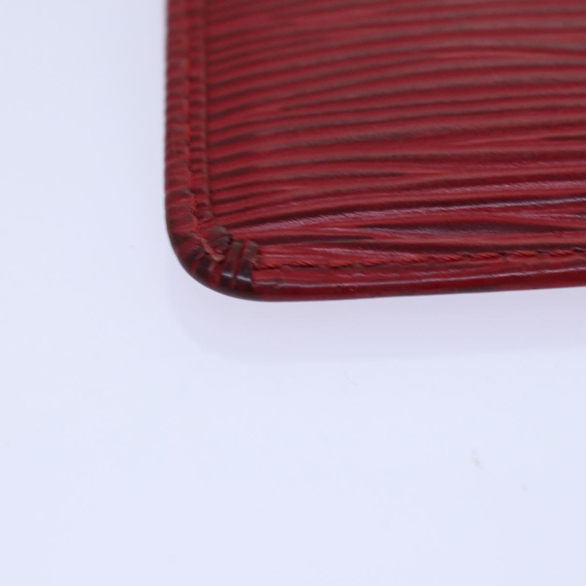 Louis Vuitton Pochette Clés Red Leather Wallet