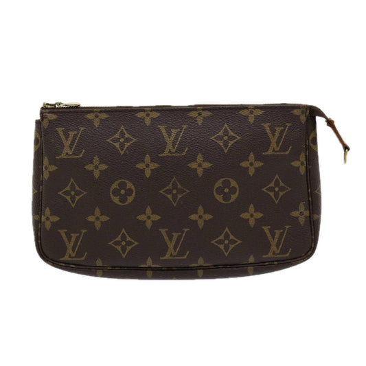 Louis Vuitton Pochette Accessoire Brown Canvas Clutch Bag