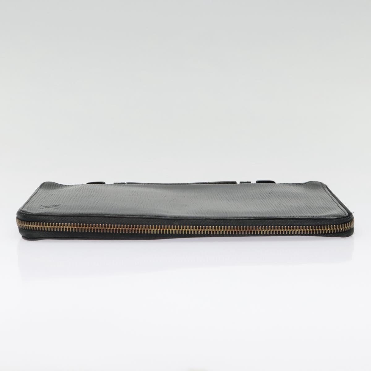Louis Vuitton Zippy Wallet Black Leather Wallet