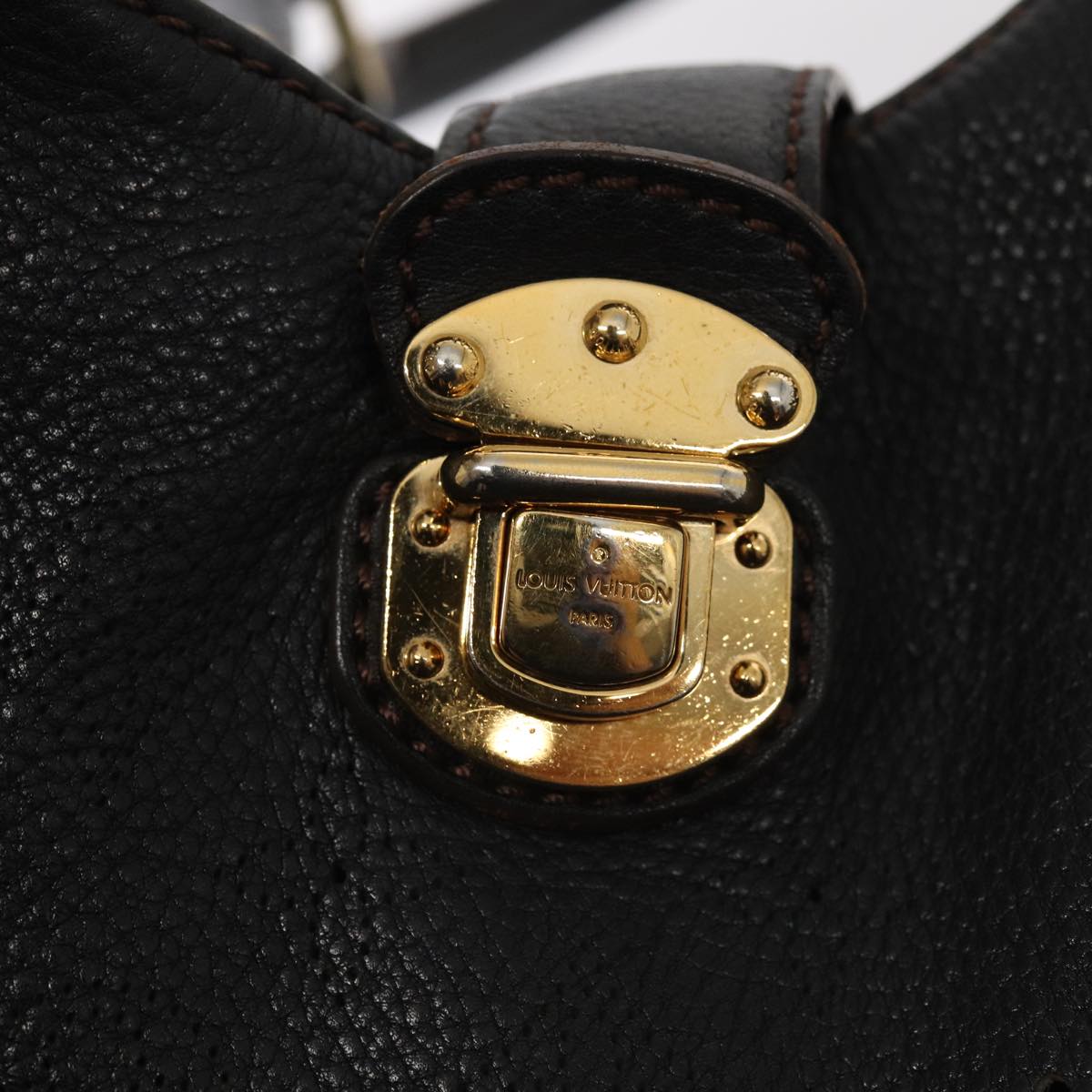 Louis Vuitton Xl Black Leather Handbag