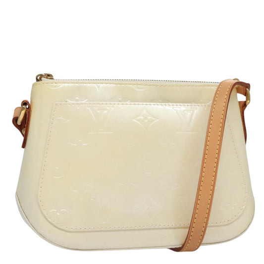 Louis Vuitton Minna White Patent Leather Shoulder Bag