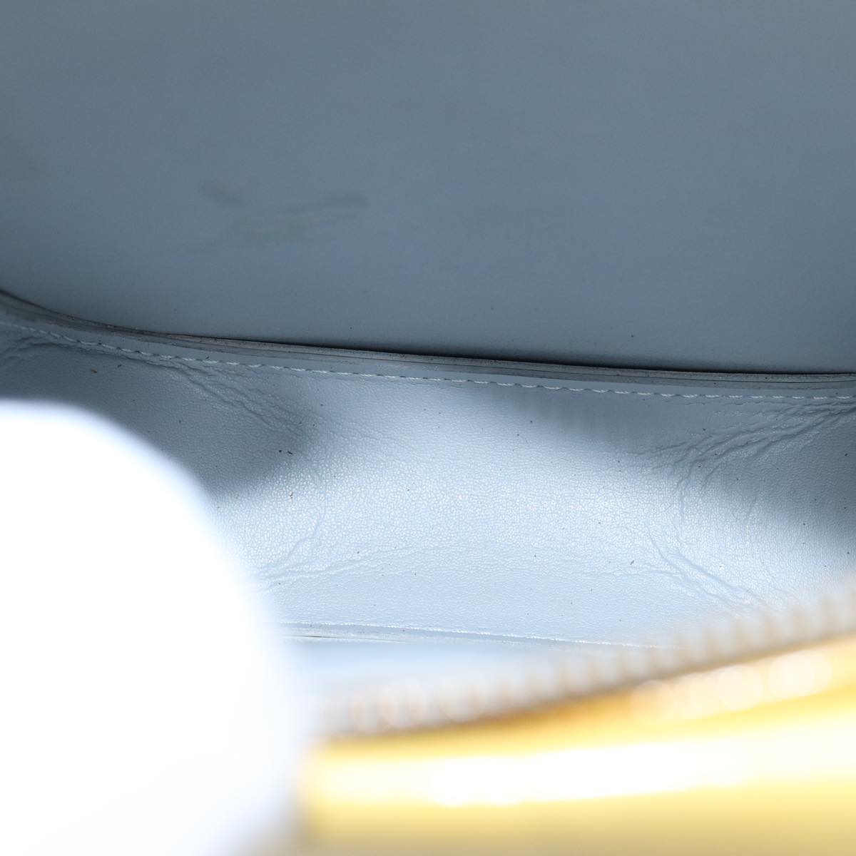 Louis Vuitton Mott Yellow Patent Leather Clutch Bag