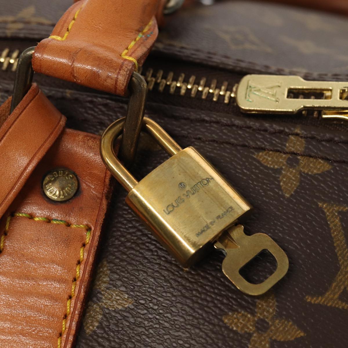 Louis Vuitton Keepall 60 Brown Canvas Travel Bag