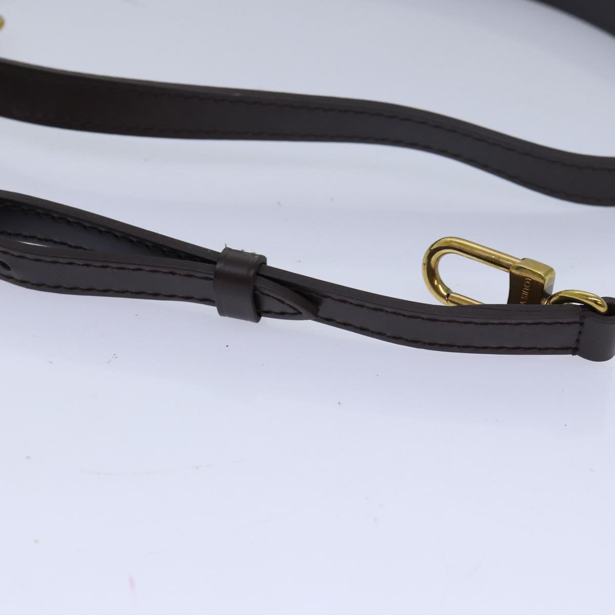 Louis Vuitton Shoulder Strap Brown Leather Bag Jewelry