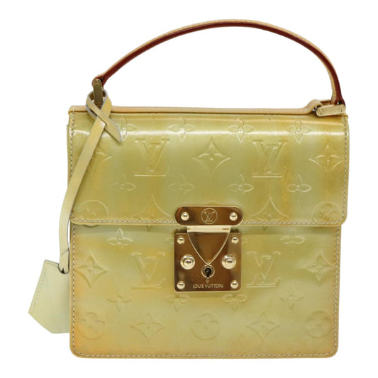 Louis Vuitton Spring Street Khaki Patent Leather Handbag ()