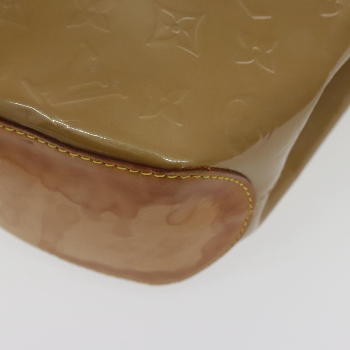 Louis Vuitton Biscayne Bay Brown Patent Leather Shoulder Bag