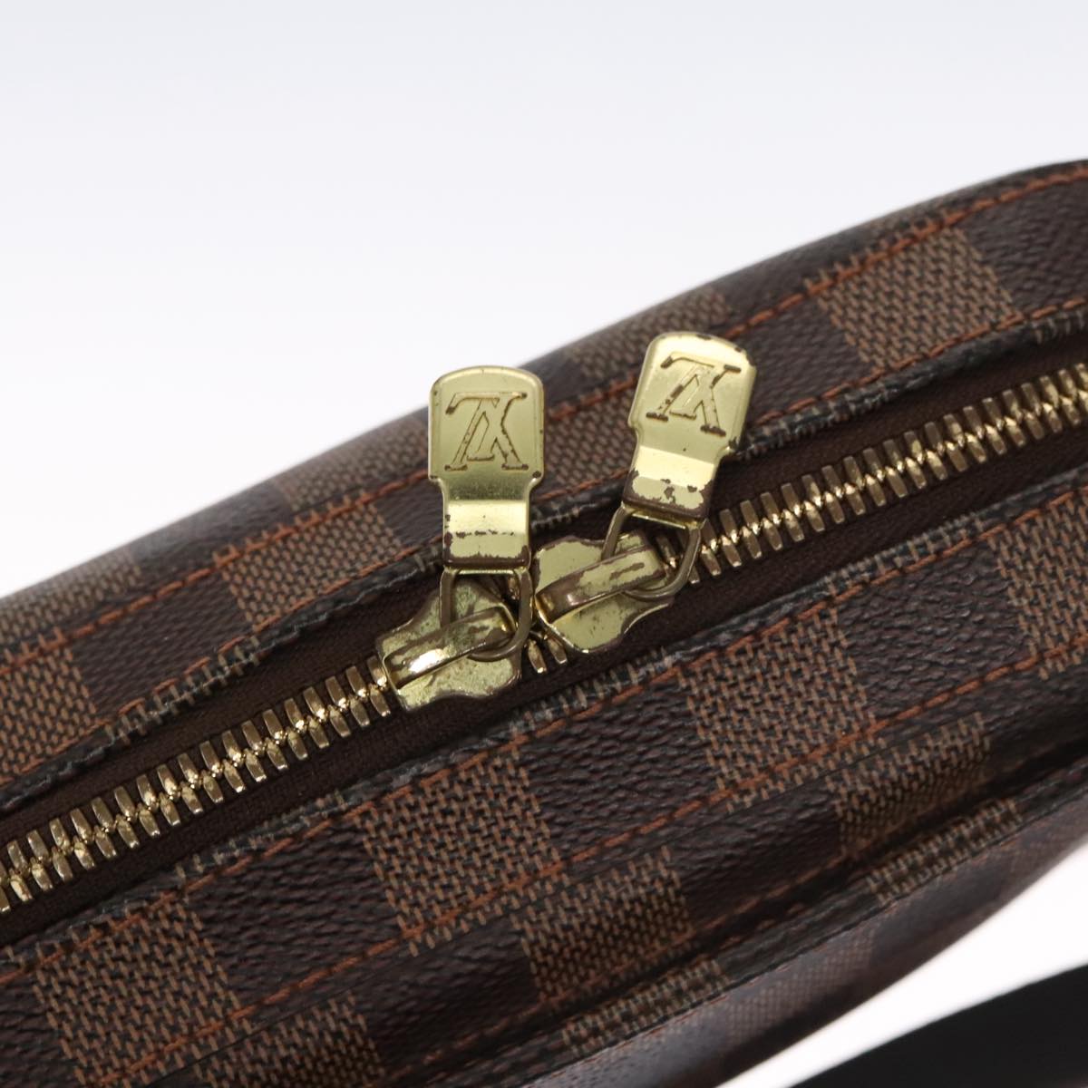 Louis Vuitton Geronimos Brown Canvas Shoulder Bag