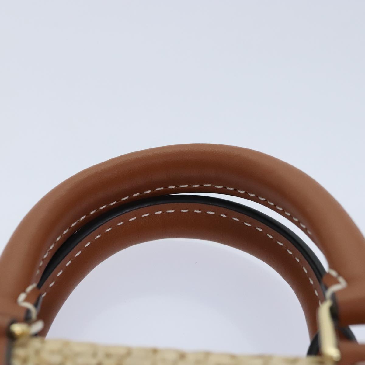 Louis Vuitton Nano Speedy Beige Synthetic Handbag