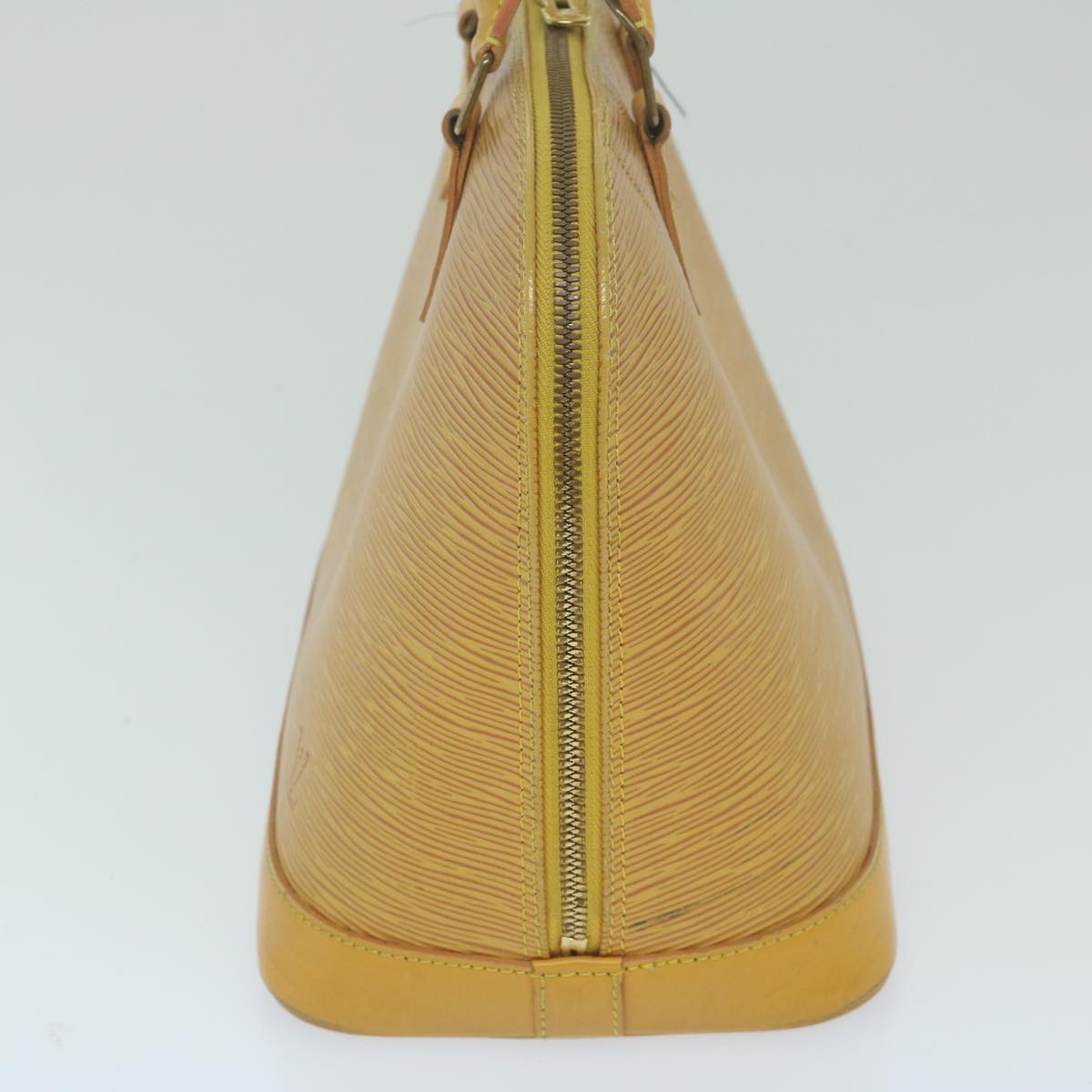 Louis Vuitton Alma Yellow Leather Handbag