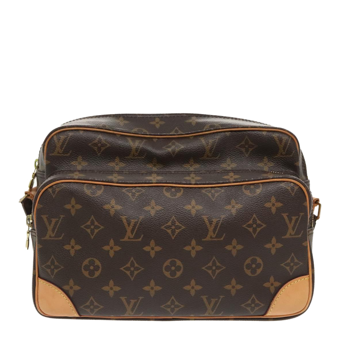 Louis Vuitton Nile Brown Canvas Shoulder Bag