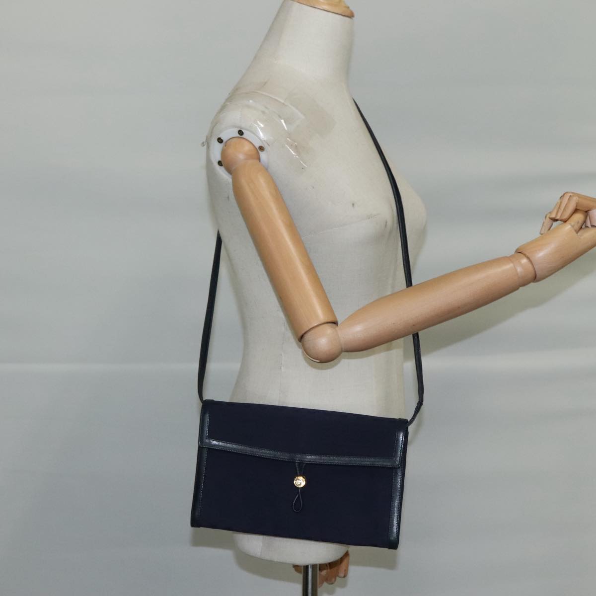 Gucci Gg Canvas Navy Canvas Shoulder Bag