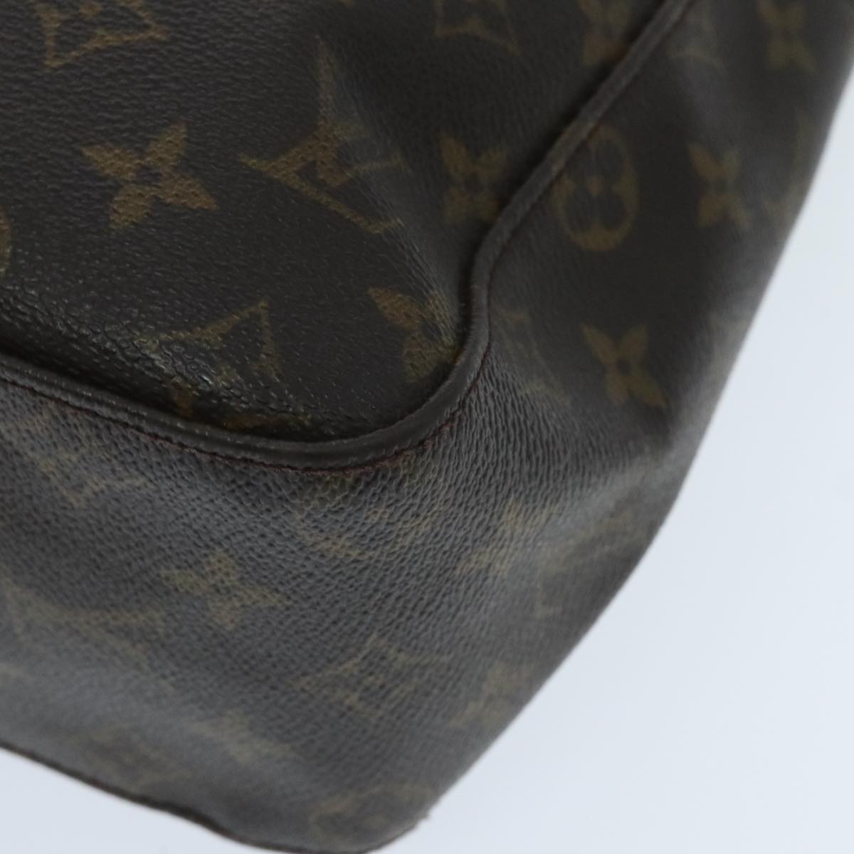 Louis Vuitton Looping Gm Brown Canvas Shoulder Bag
