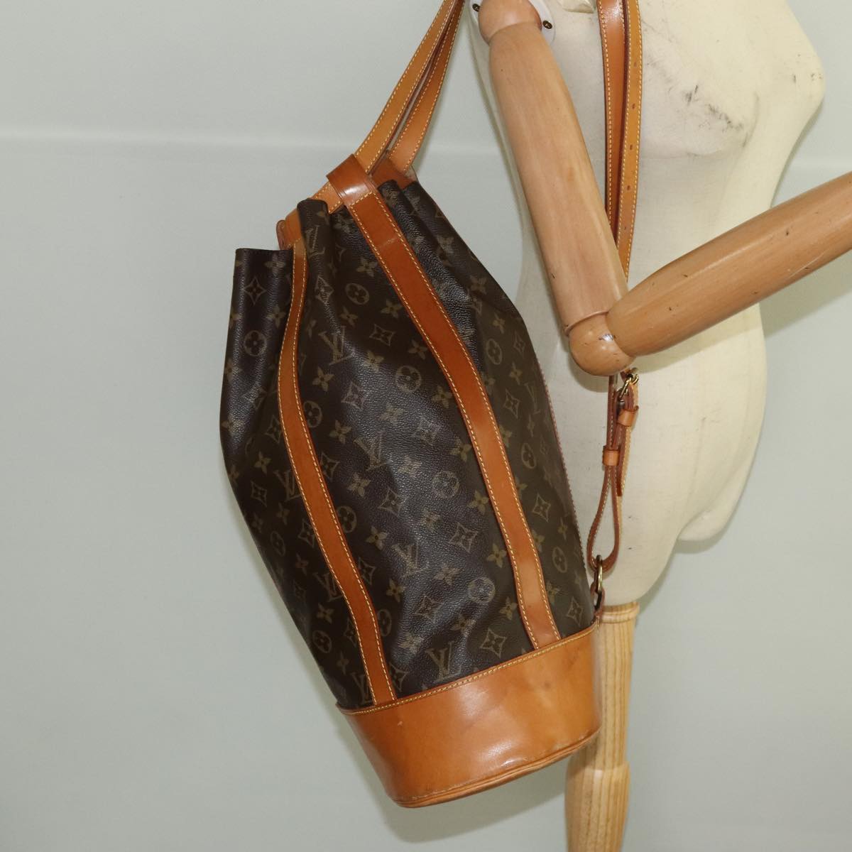 Louis Vuitton Randonnée Brown Canvas Shoulder Bag