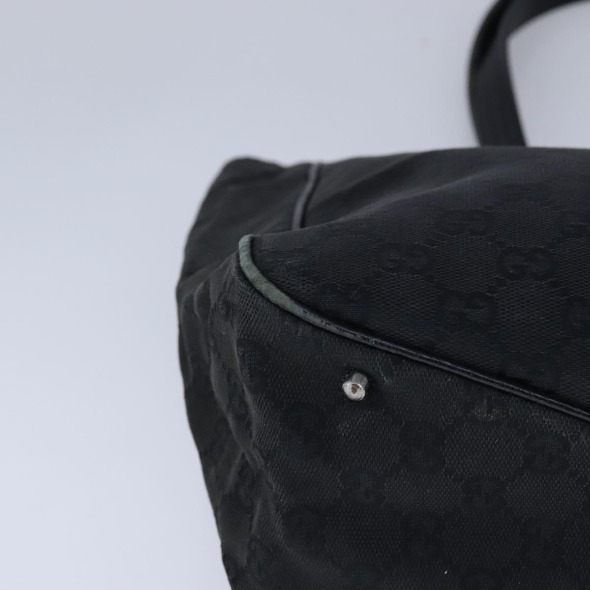Gucci Gg Canvas Black Canvas Tote Bag