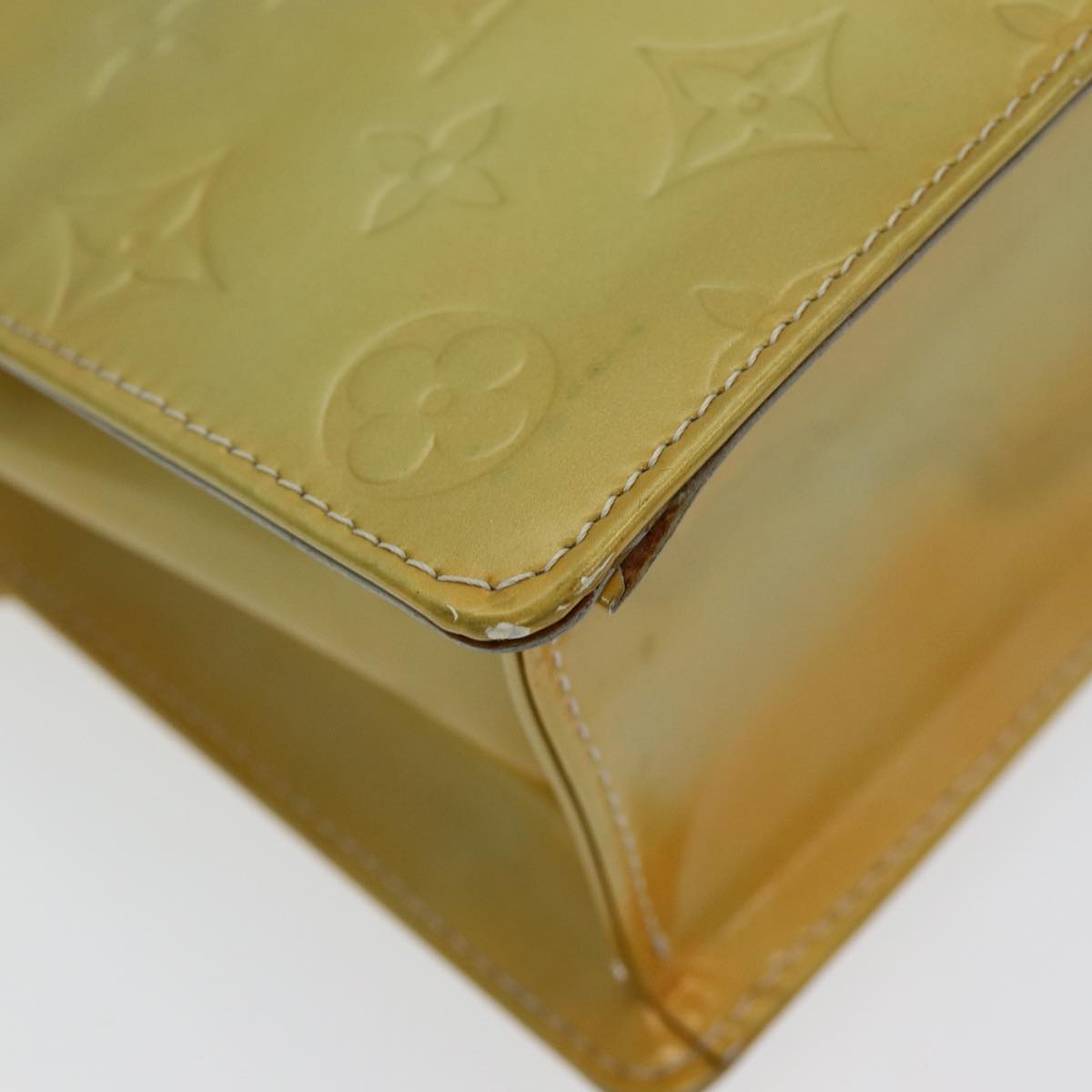 Louis Vuitton Spring Street Yellow Patent Leather Handbag