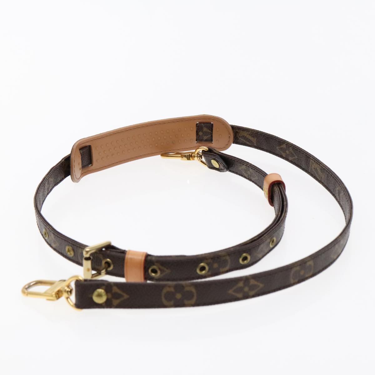 Louis Vuitton Shoulder Strap Brown Canvas Bag Jewelry