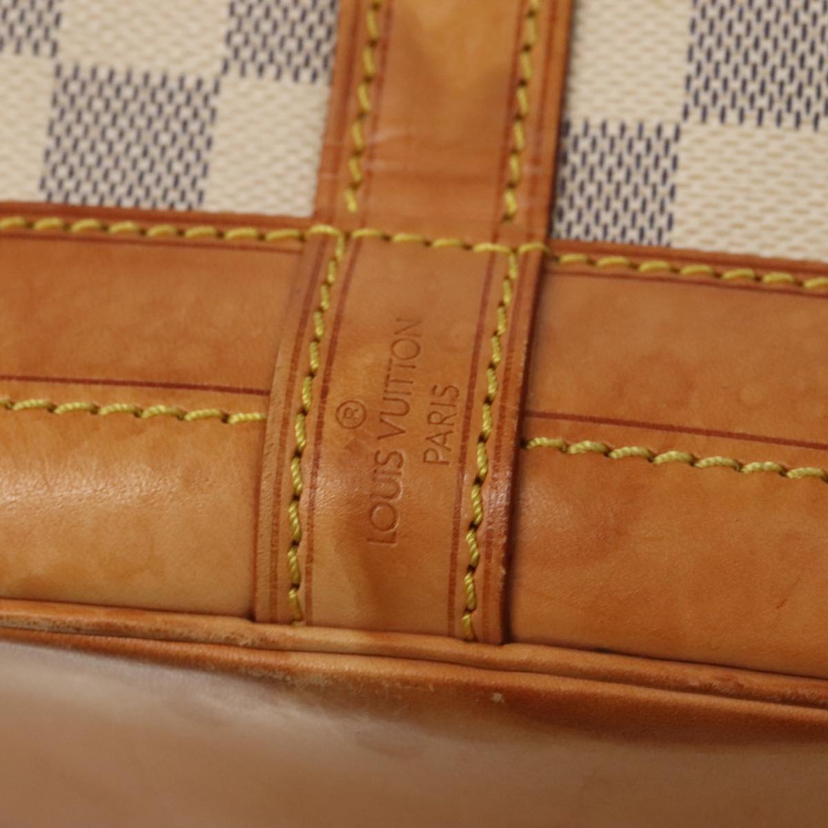 Louis Vuitton Noé White Canvas Shoulder Bag