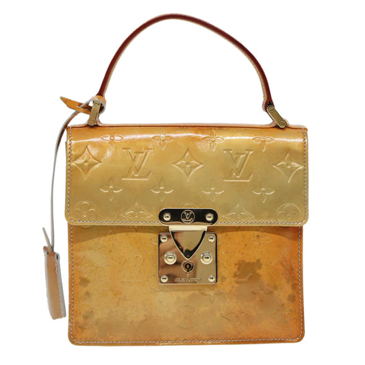 Louis Vuitton Spring Street Beige Patent Leather Handbag