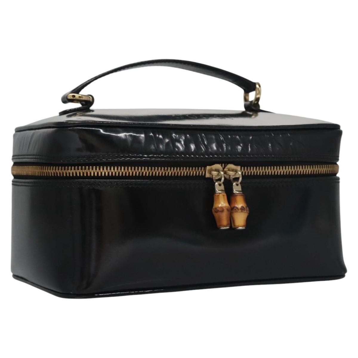Gucci Black Patent Leather Handbag