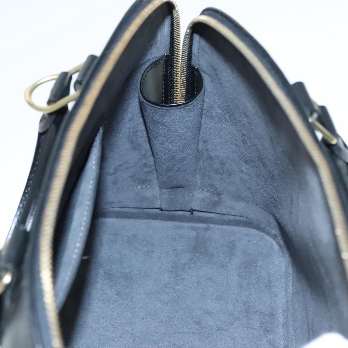 Louis Vuitton Alma Black Leather Handbag