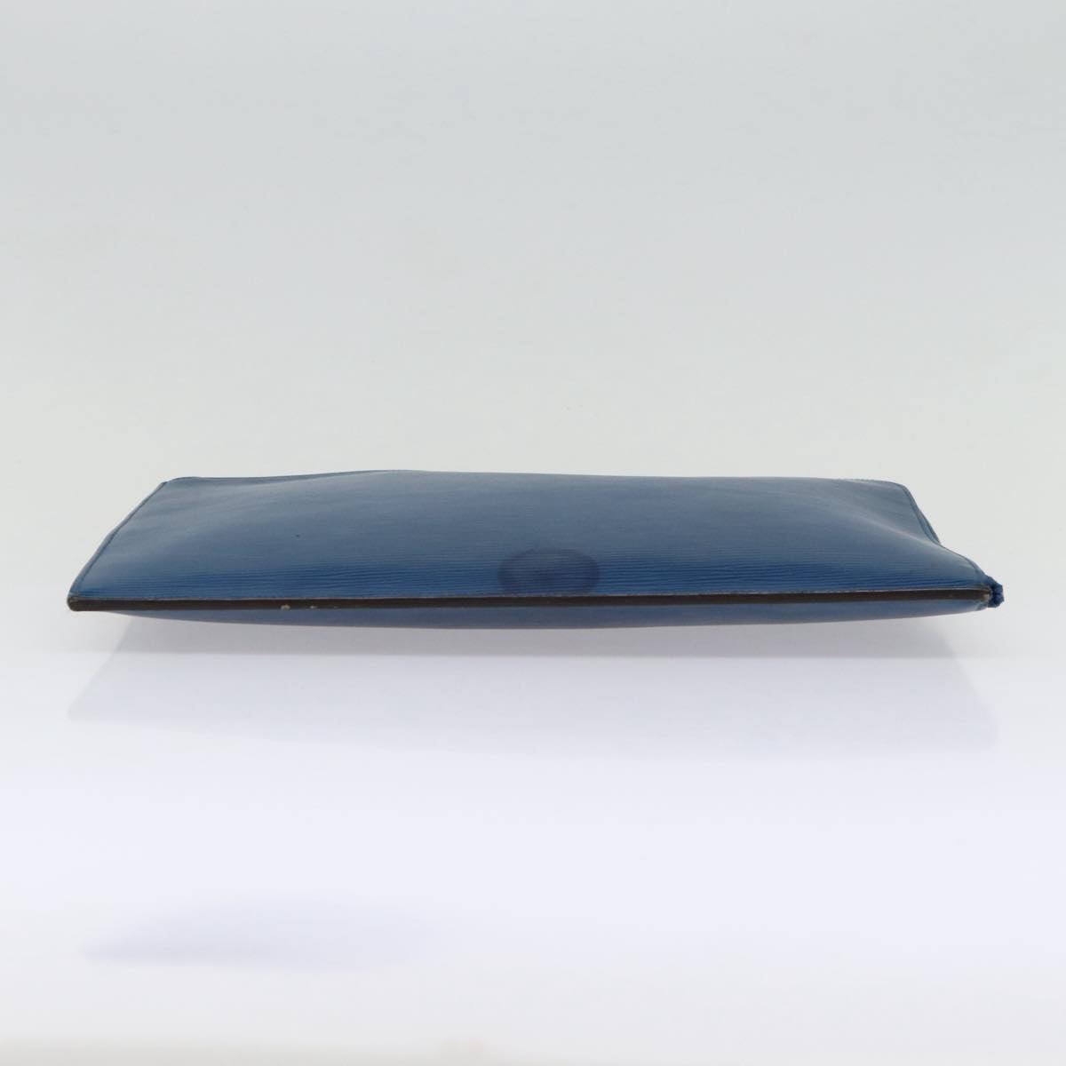 Louis Vuitton Pochette Jour Blue Leather Clutch Bag
