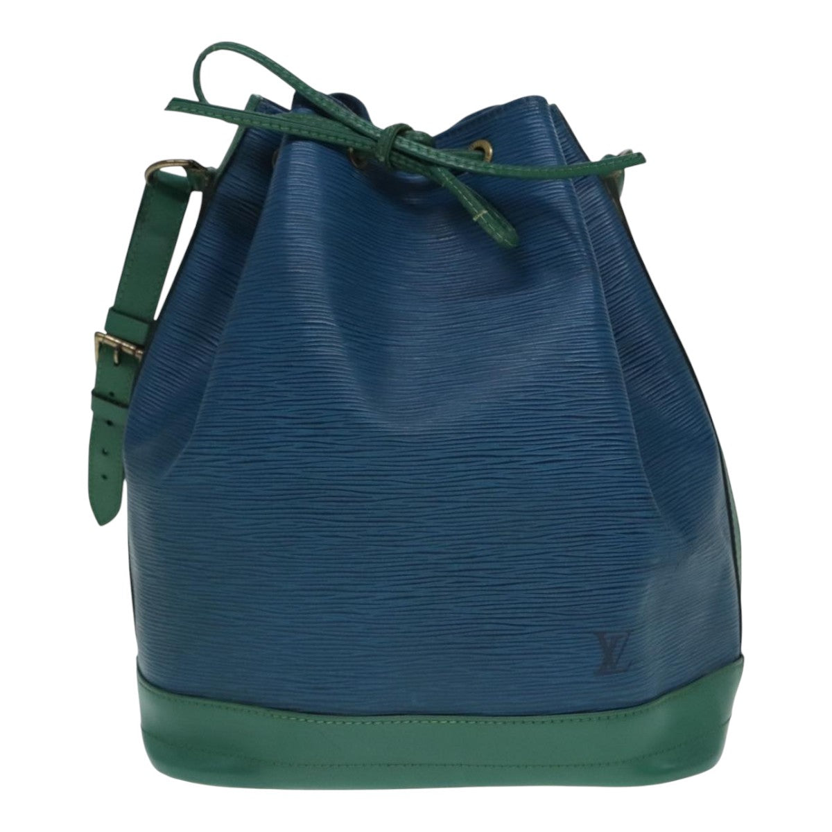 Louis Vuitton Noé Blue Leather Shoulder Bag