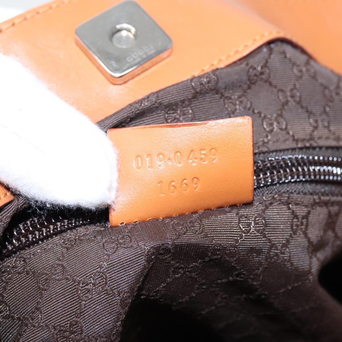 Gucci Khaki Canvas Tote Bag