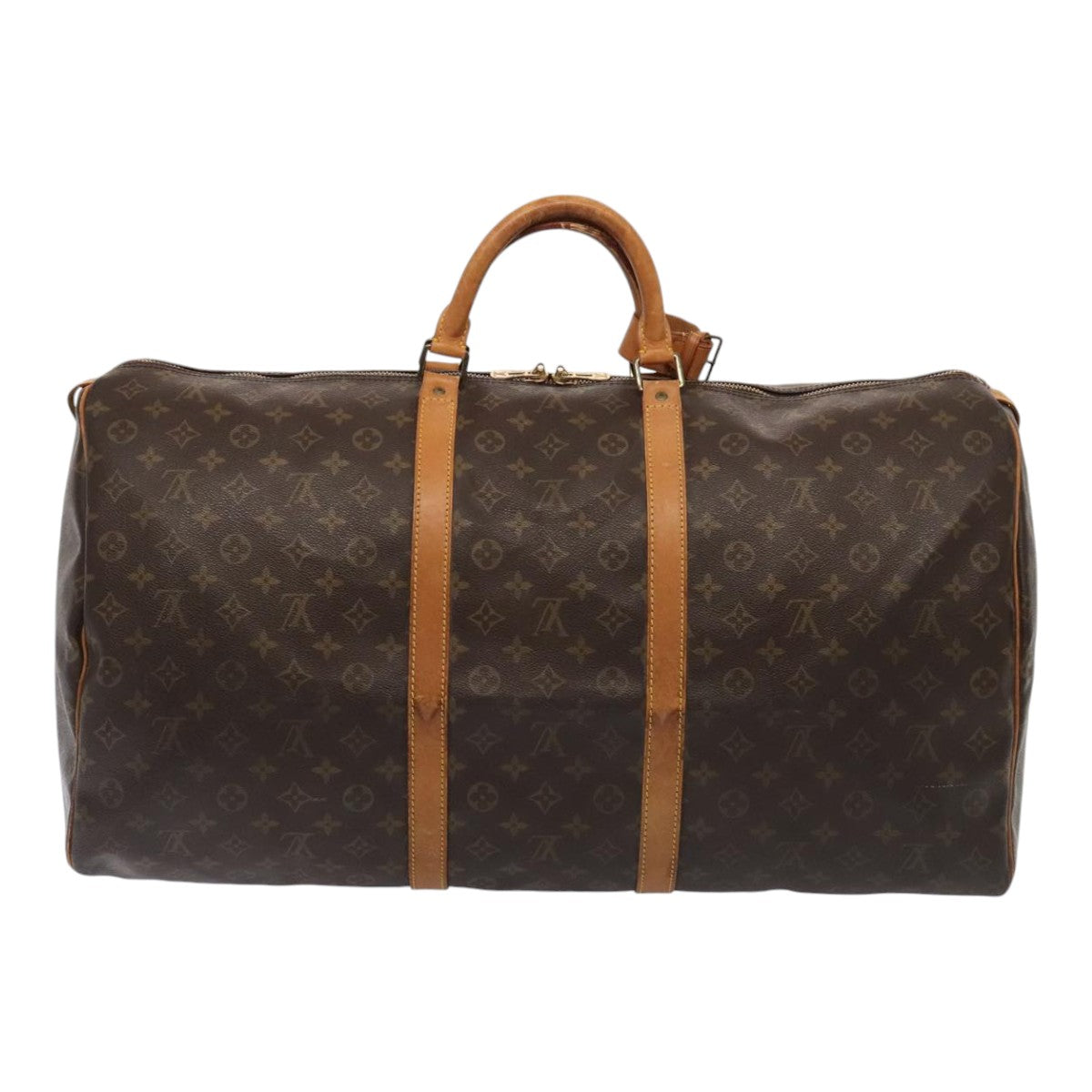 Louis Vuitton Keepall 60 Brown Canvas Travel Bag