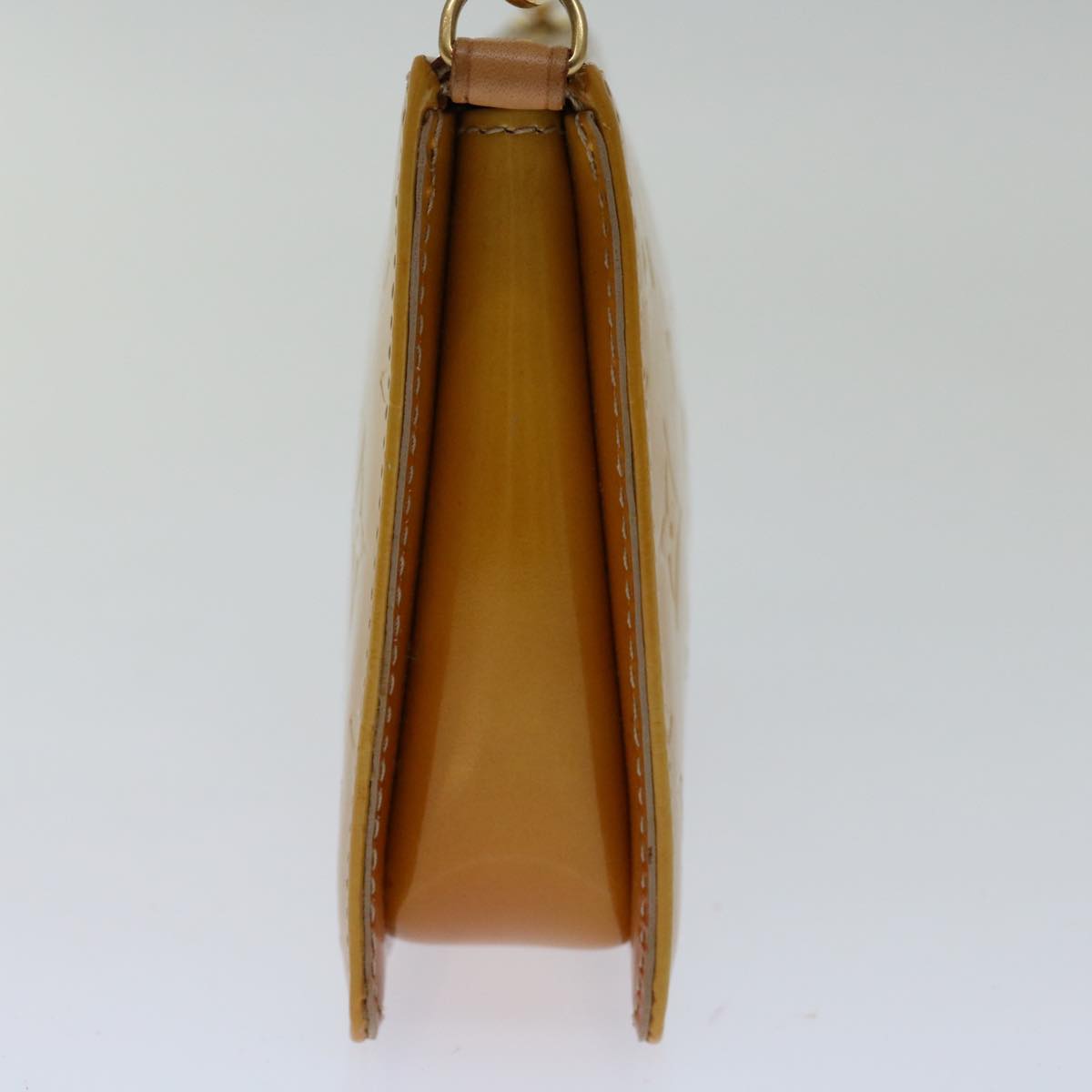 Louis Vuitton Lexington Beige Patent Leather Clutch Bag