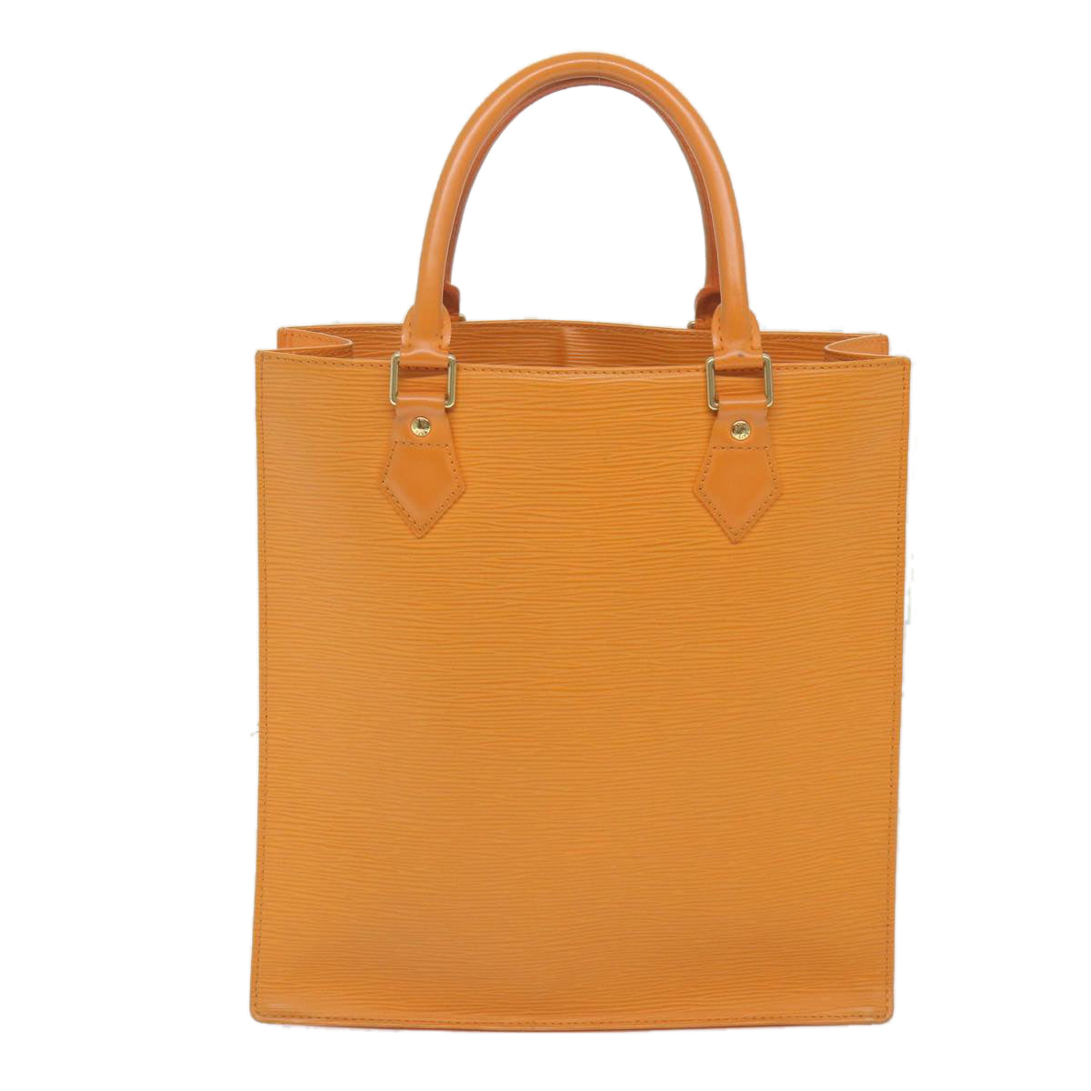 Louis Vuitton Sac Plat Orange Leather Handbag