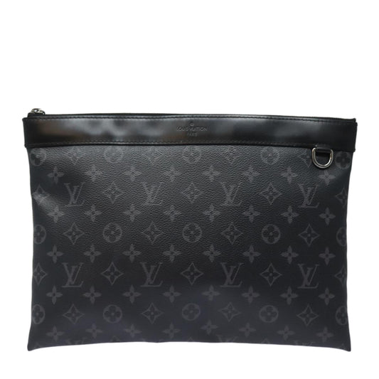 Louis Vuitton Discovery Black Canvas Clutch Bag