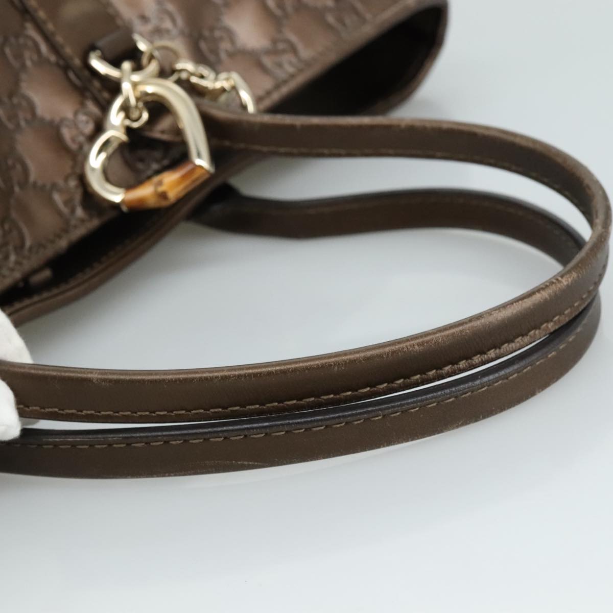 Gucci Guccissima Brown Leather Tote Bag