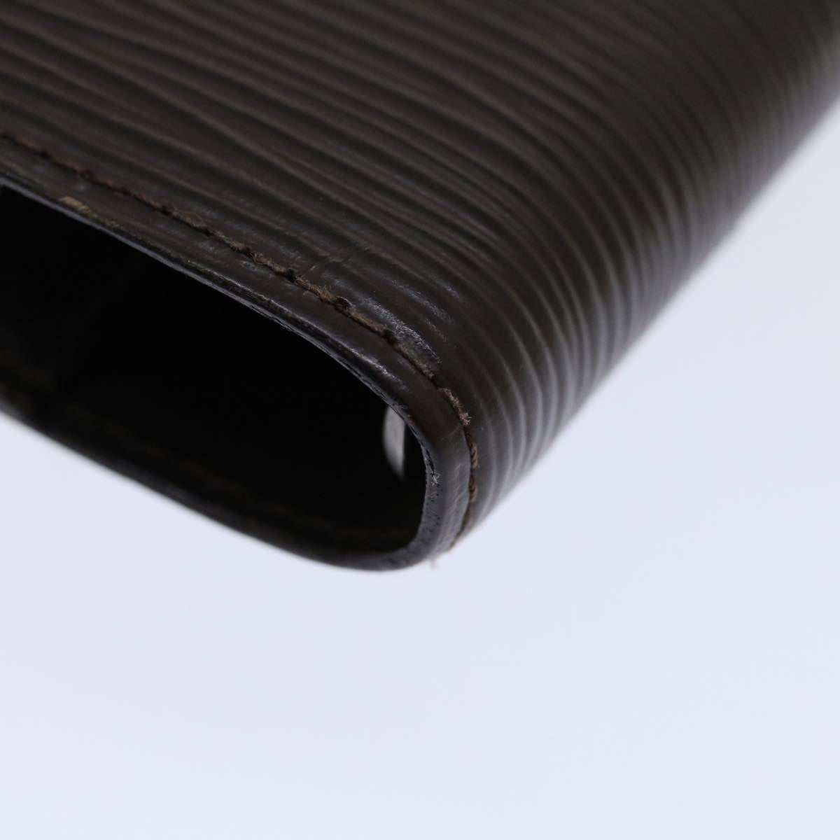 Louis Vuitton Agenda Cover Black Leather Wallet