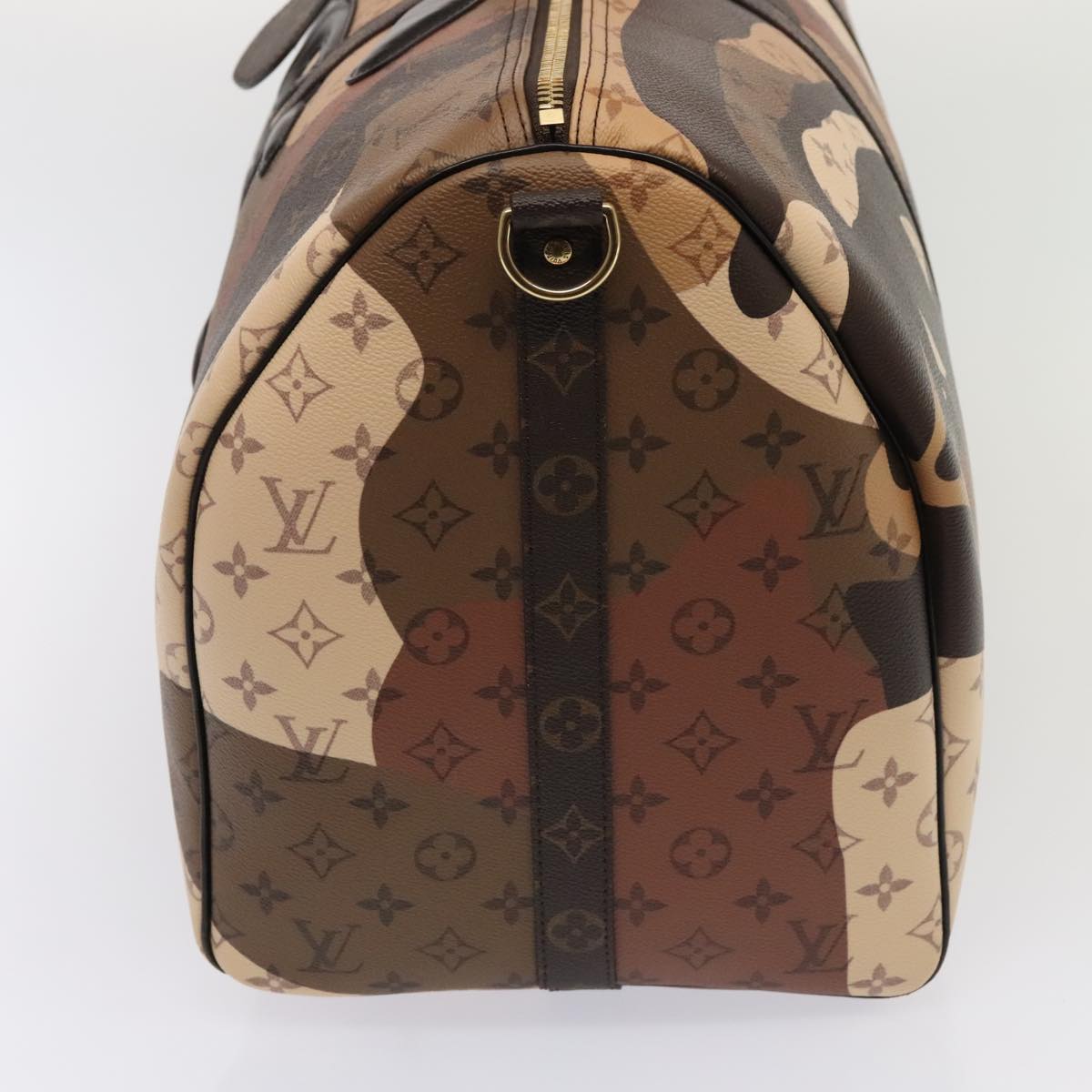 Louis Vuitton Keepall Bandouliere 55 Brown Canvas Travel Bag