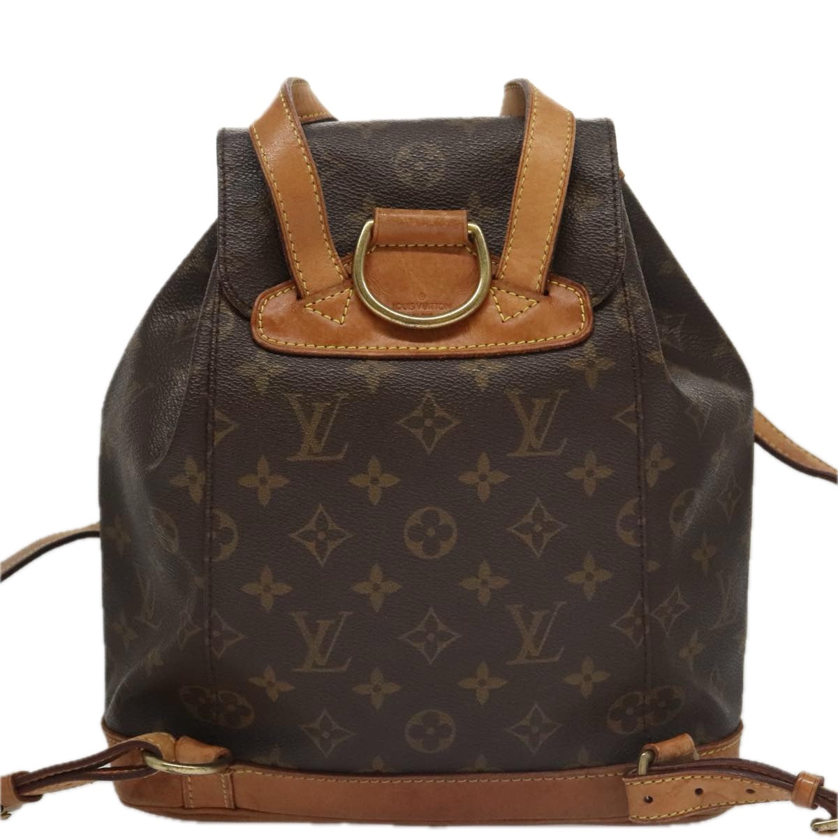 Louis Vuitton Montsouris Mm Brown Canvas Backpack Bag
