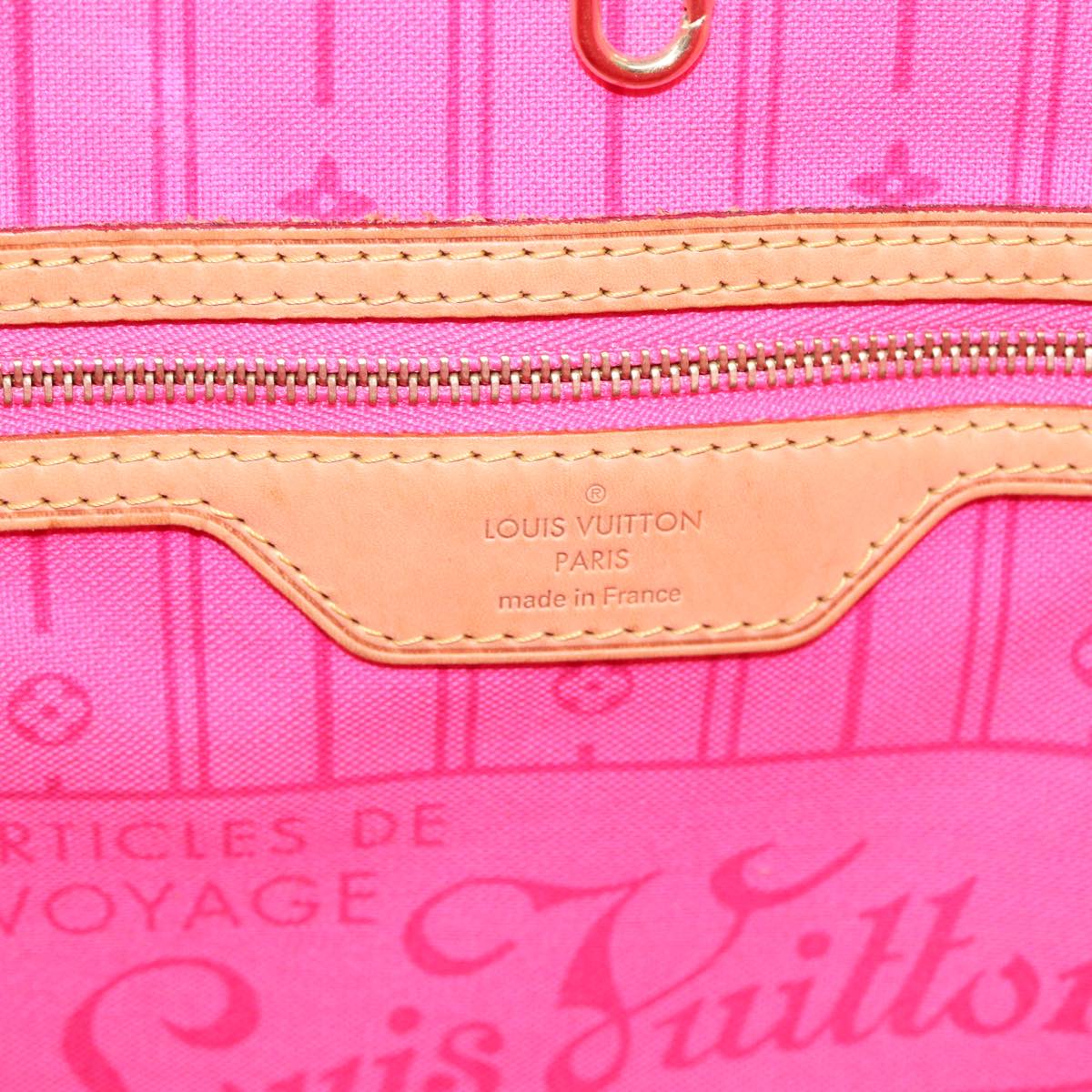 Louis Vuitton Neverfull Brown Canvas Tote Bag