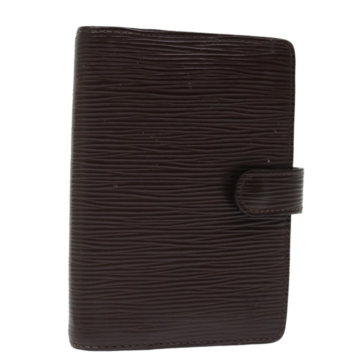 Louis Vuitton Agenda Cover Black Leather Wallet