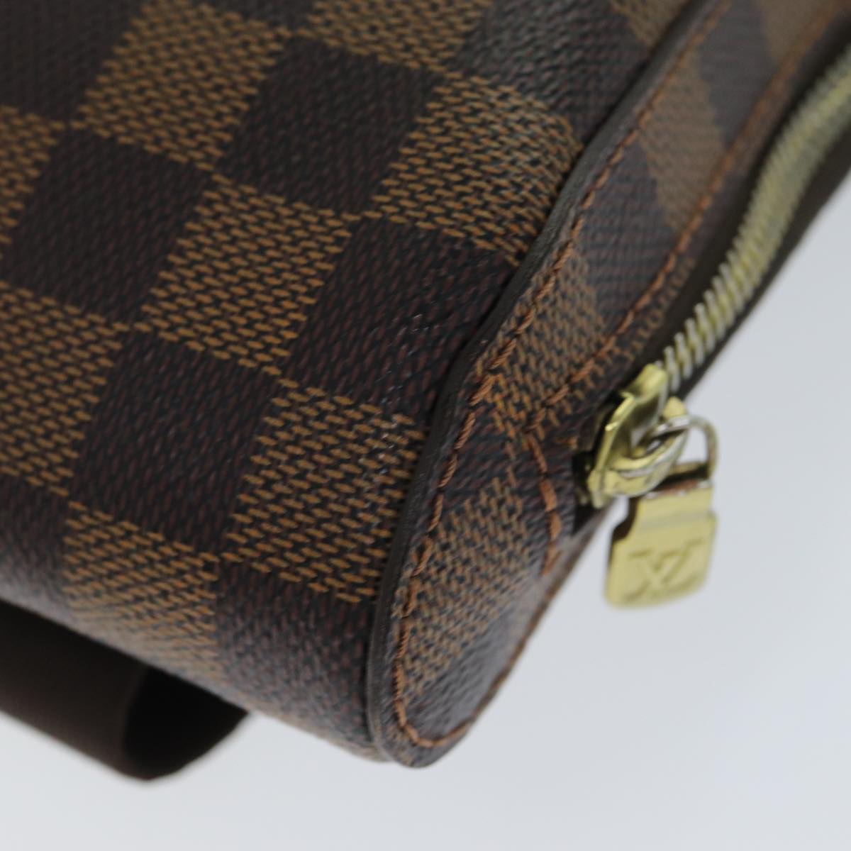 Louis Vuitton Geronimos Brown Canvas Shoulder Bag