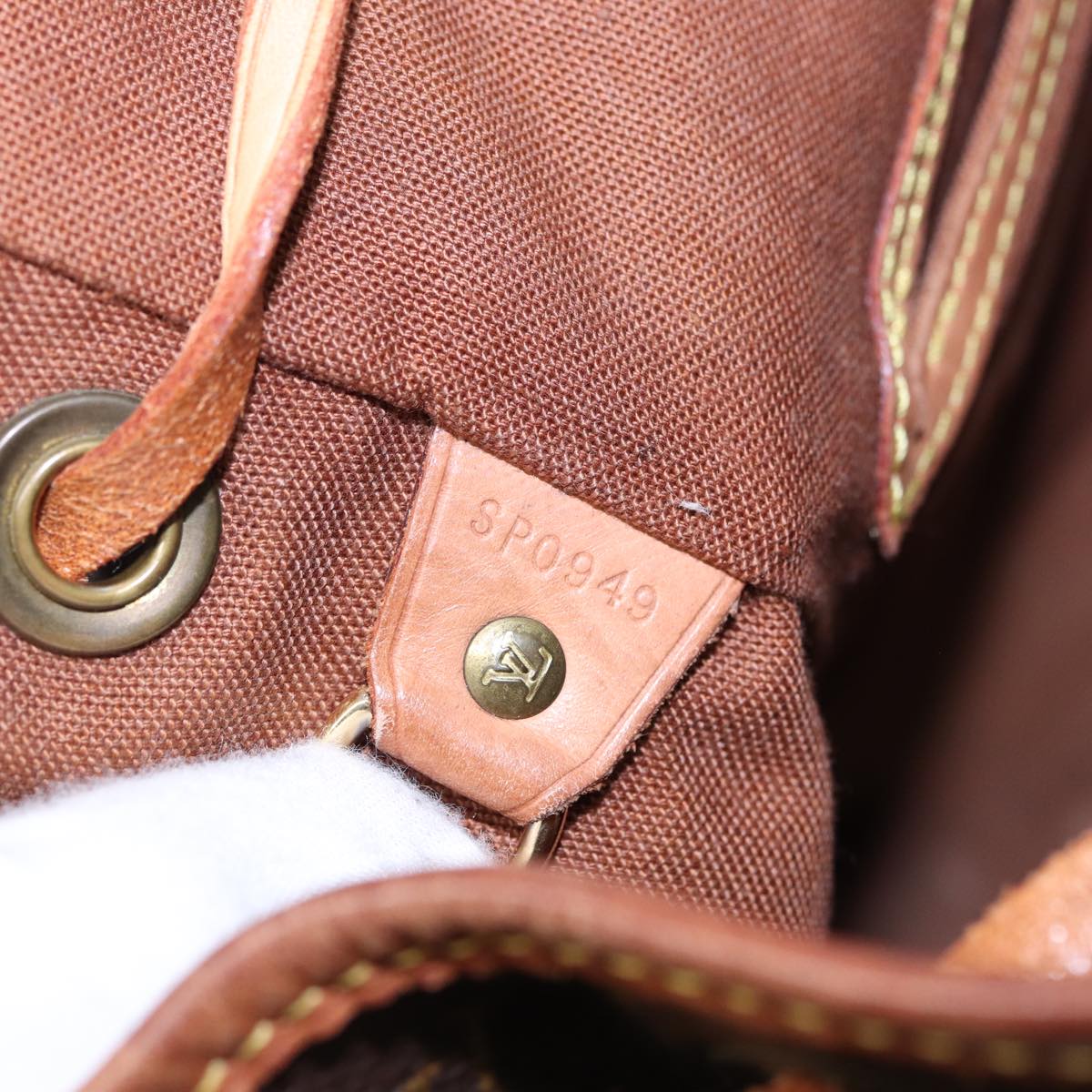 Louis Vuitton Montsouris Mm Brown Canvas Backpack Bag