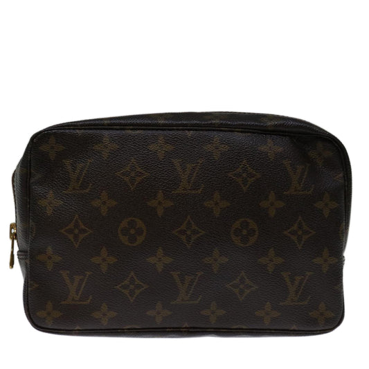 Louis Vuitton Trousse De Toilette Brown Canvas Clutch Bag