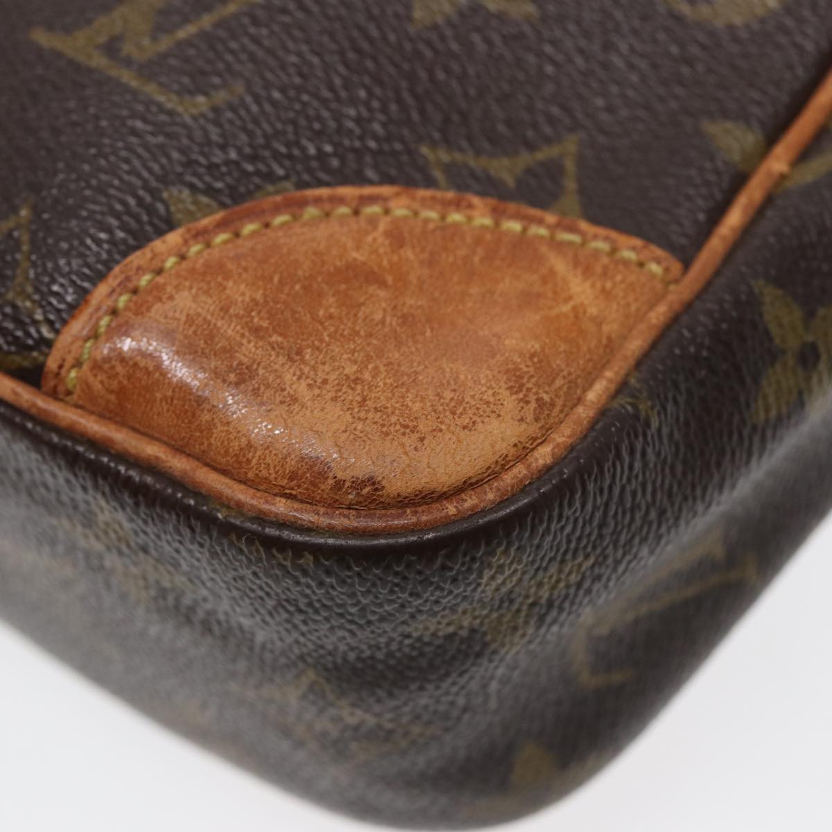 Louis Vuitton Compiegne 28 Brown Canvas Clutch Bag