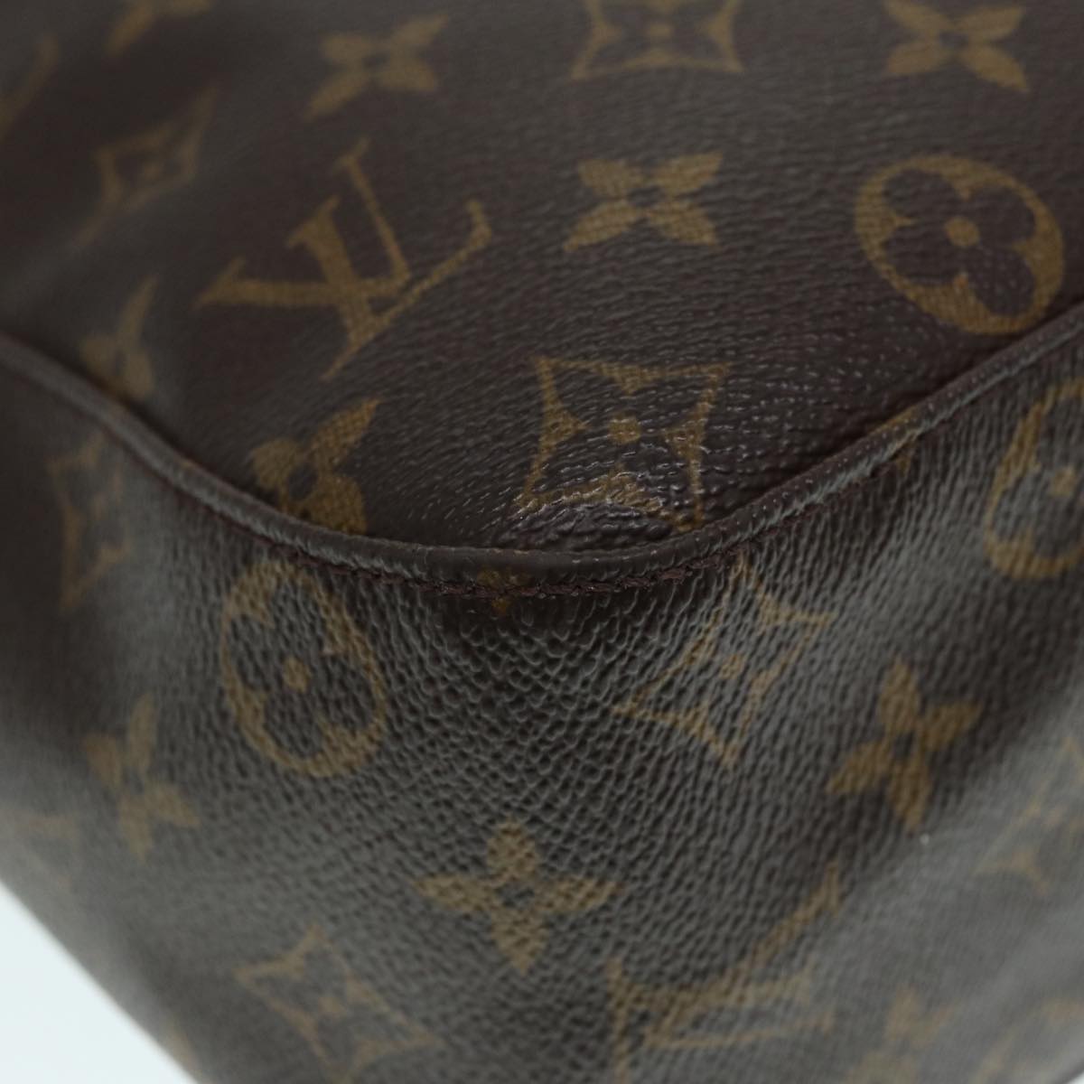 Louis Vuitton Looping Gm Brown Canvas Shoulder Bag